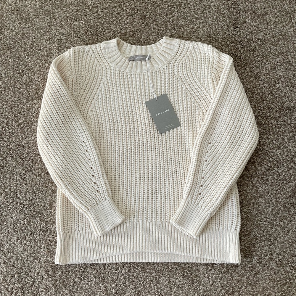 Everlane Texture Cotton Crew Sweater